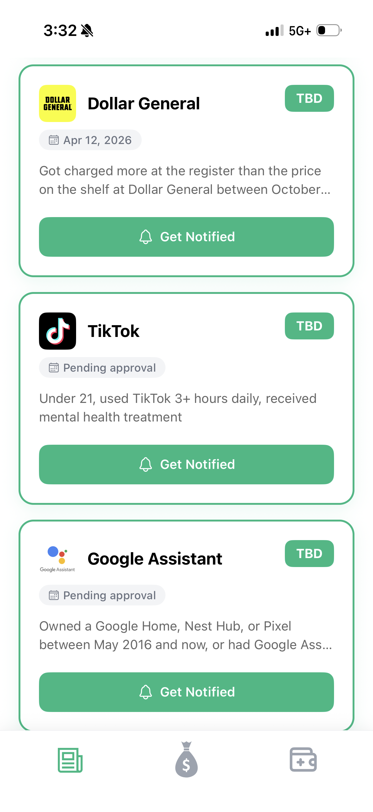 ClassyAction Get Notified